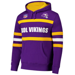 Minnesota Vikings  Vintage Logo Head Coach Fleece Pullover Hoodie