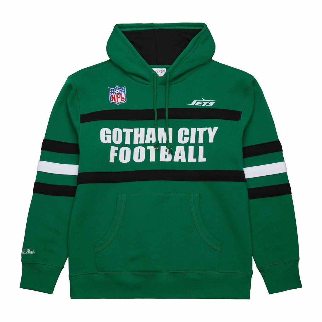New York Jets  Vintage Logo Head Coach Fleece Pullover Hoodie