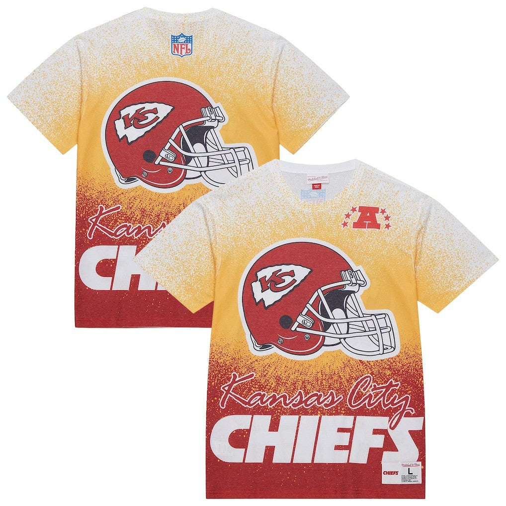 Kansas City Chiefs Mitchell & Ness Team Burst Vintage Logo T-Shirt