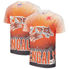 Cincinnati Bengals Mitchell & Ness Team Burst Vintage Logo T-Shirt