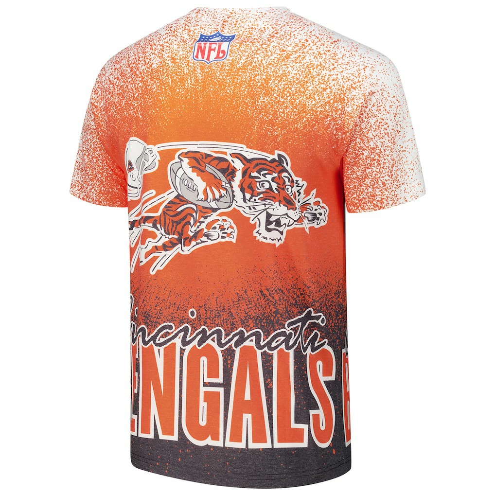 Cincinnati Bengals Mitchell & Ness Team Burst Vintage Logo T-Shirt