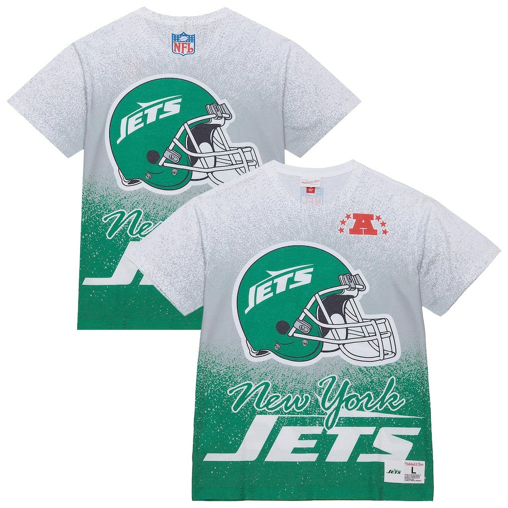 New York Jets Mitchell & Ness Team Burst Vintage Logo T-Shirt