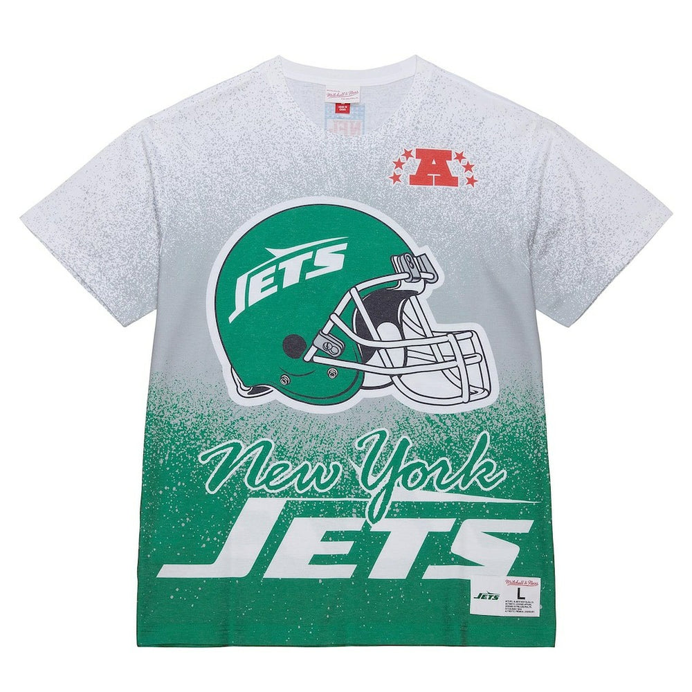 New York Jets Mitchell & Ness Team Burst Vintage Logo T-Shirt