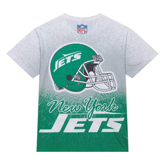 New York Jets Mitchell & Ness Team Burst Vintage Logo T-Shirt