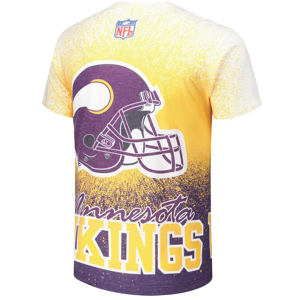 Minnesota Vikings Mitchell & Ness Team Burst Vintage Logo T-Shirt
