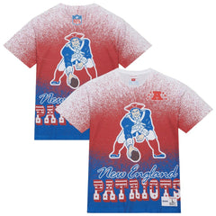 New England Patriots Mitchell & Ness Team Burst Vintage Logo T-Shirt