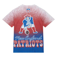 New England Patriots Mitchell & Ness Team Burst Vintage Logo T-Shirt