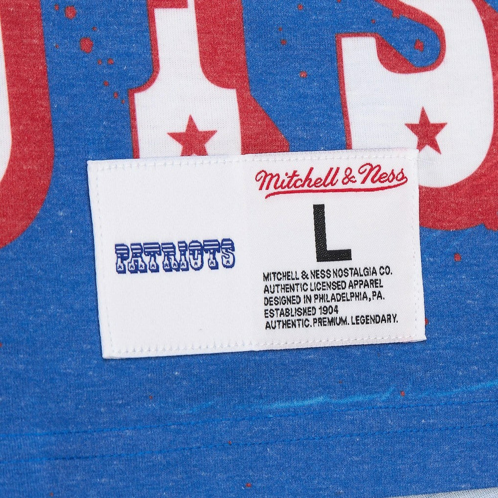 New England Patriots Mitchell & Ness Team Burst Vintage Logo T-Shirt