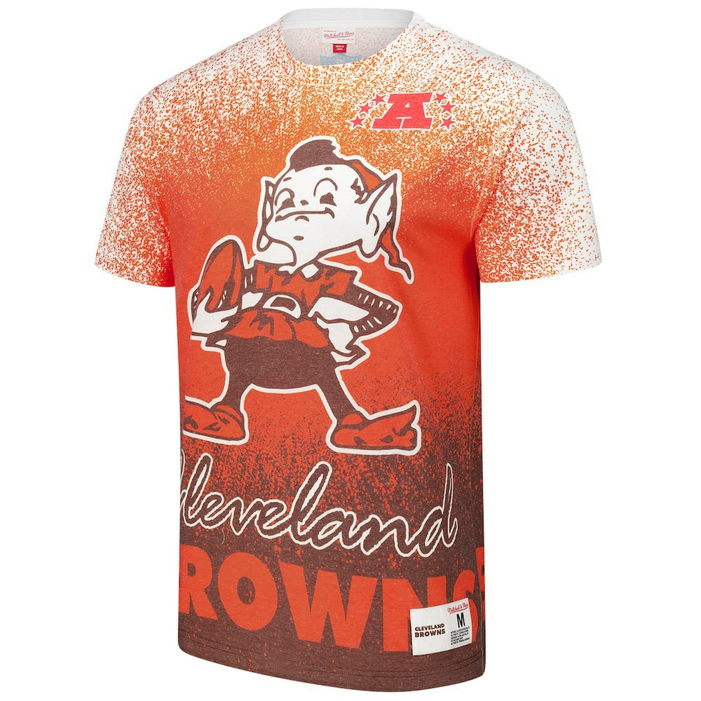 Cleveland Browns Mitchell & Ness Team Burst Vintage Logo T-Shirt