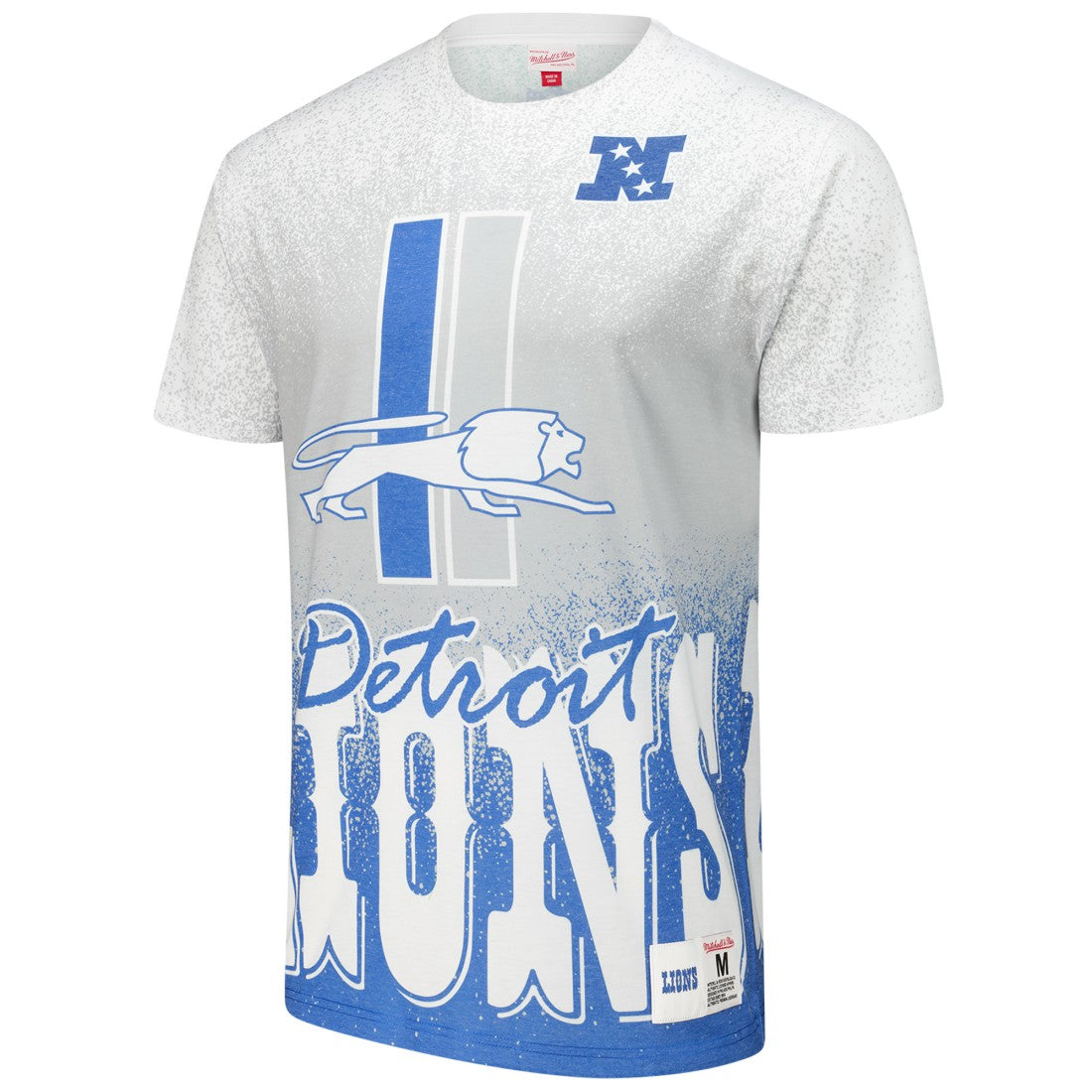 Detroit Lions Mitchell & Ness Team Burst Vintage Logo T-Shirt