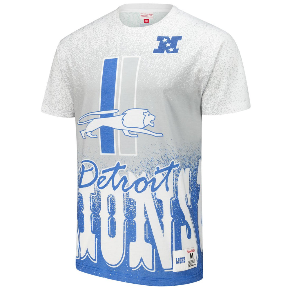Detroit Lions Mitchell & Ness Team Burst Vintage Logo T-Shirt