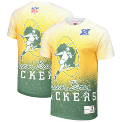 Green Bay Packers Mitchell & Ness Team Burst Vintage Logo T-Shirt