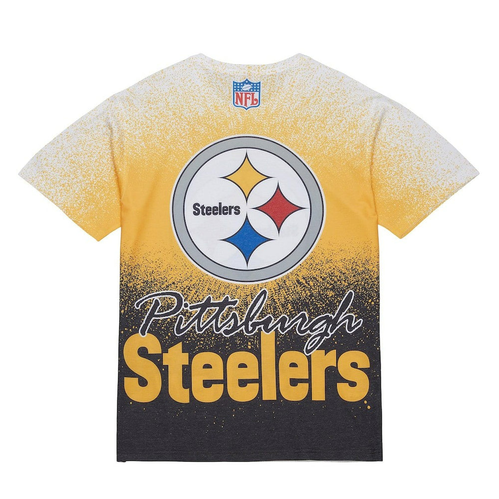 Pittsburgh Steelers Mitchell & Ness Team Burst Vintage Logo T-Shirt