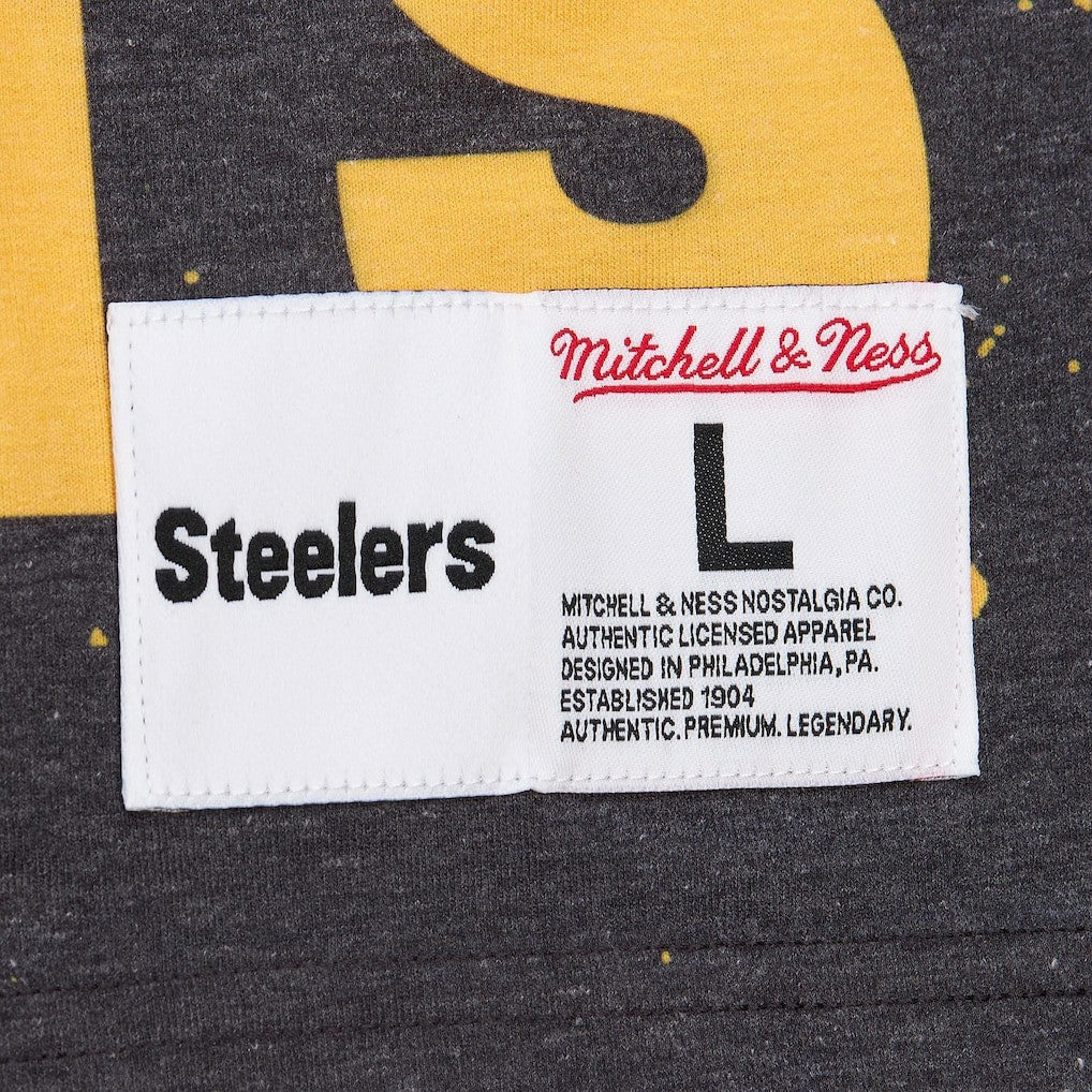 Pittsburgh Steelers Mitchell & Ness Team Burst Vintage Logo T-Shirt