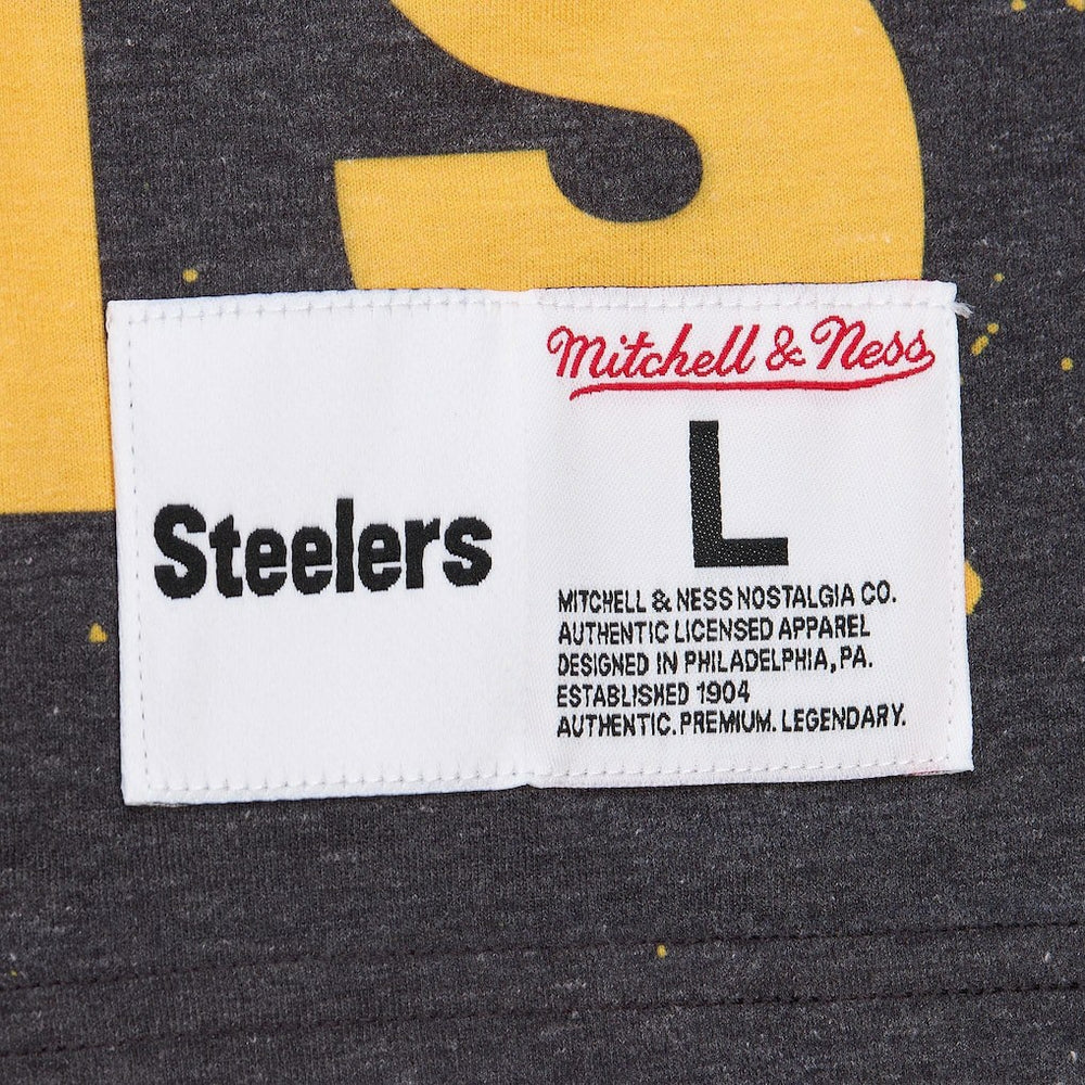 Pittsburgh Steelers Mitchell & Ness Team Burst Vintage Logo T-Shirt