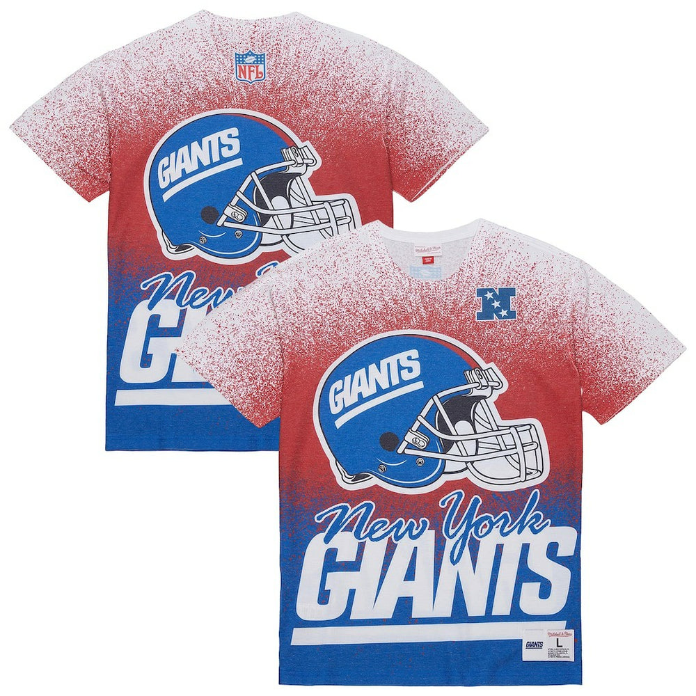 New York Giants Mitchell & Ness Team Burst Vintage Logo T-Shirt