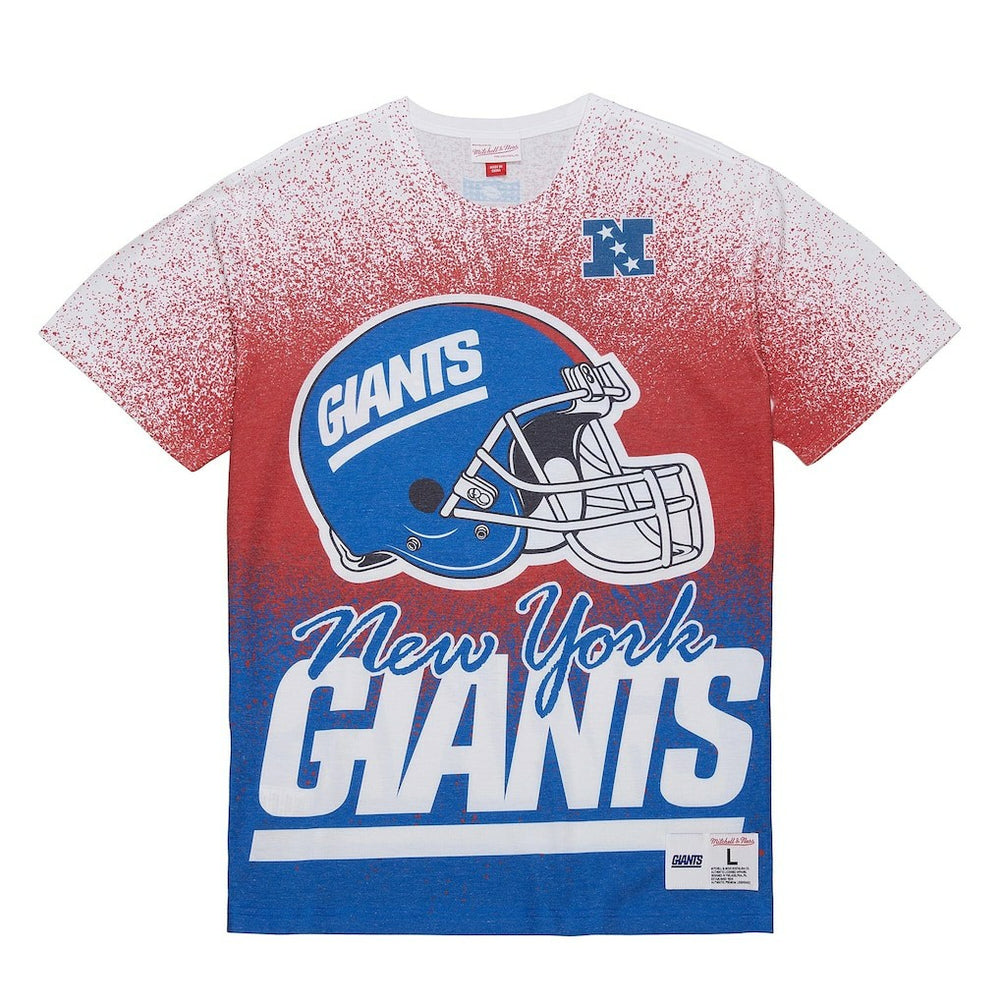 New York Giants Mitchell & Ness Team Burst Vintage Logo T-Shirt