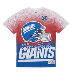 New York Giants Mitchell & Ness Team Burst Vintage Logo T-Shirt
