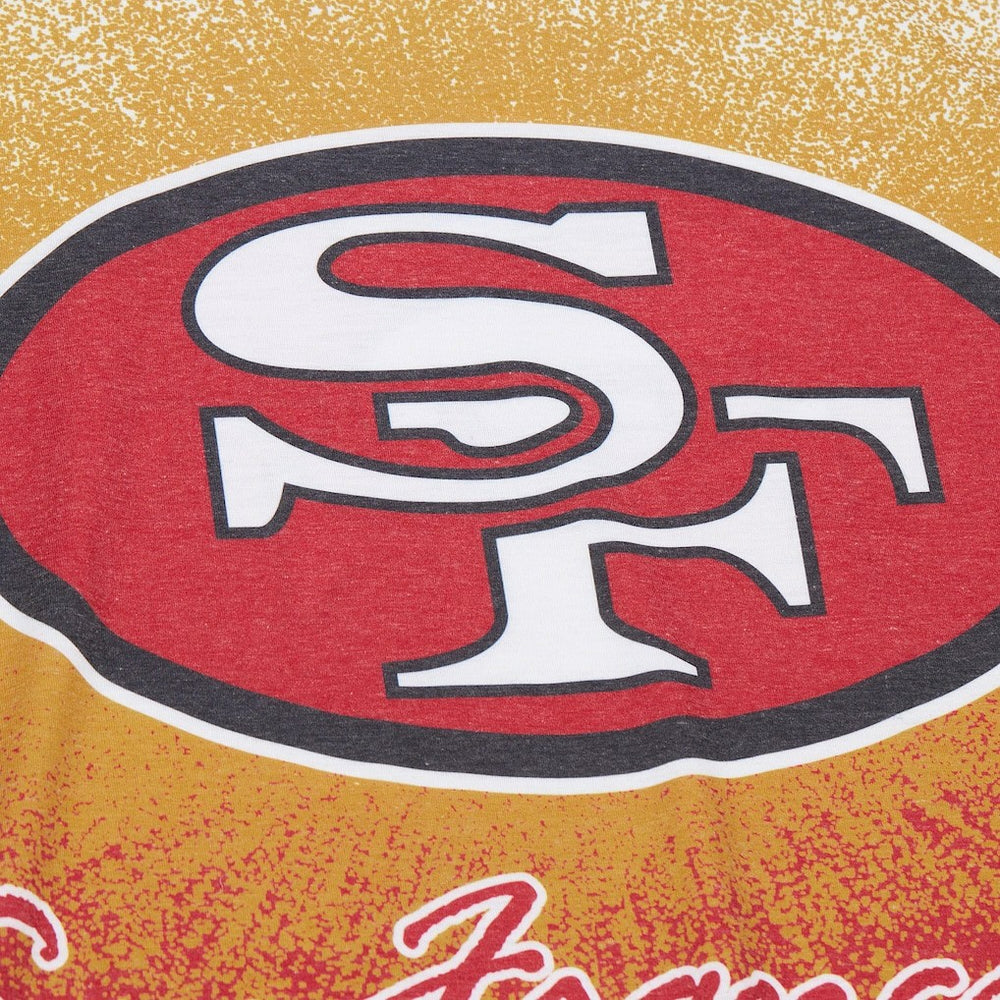 San Francisco 49ers Mitchell & Ness Team Burst Vintage Logo T-Shirt