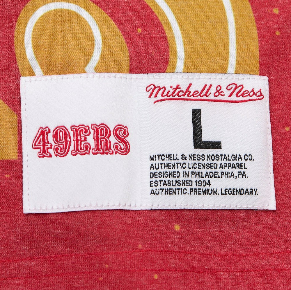 San Francisco 49ers Mitchell & Ness Team Burst Vintage Logo T-Shirt