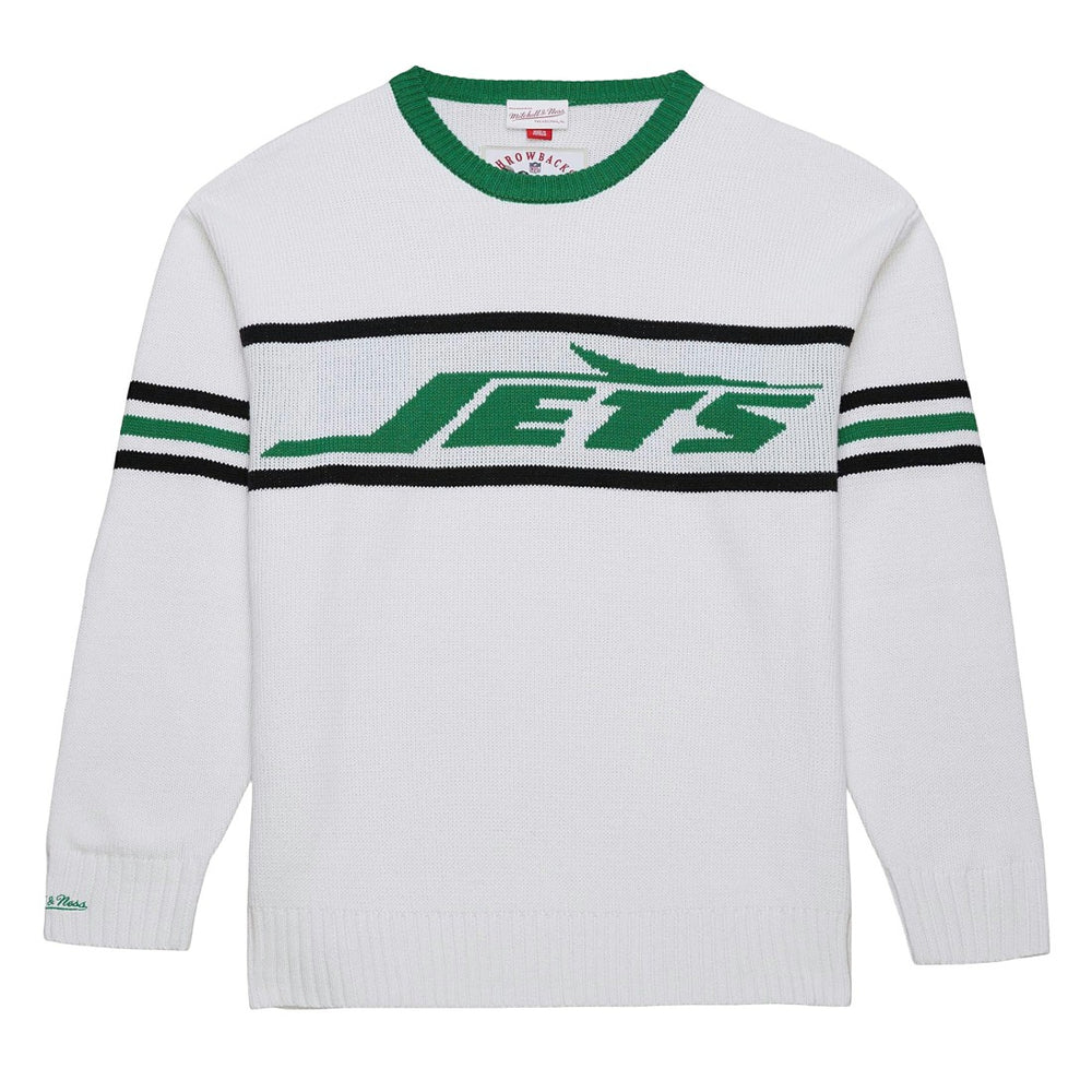 New York Jets Mitchell & Ness Throwback 1984 Pullover Sweater