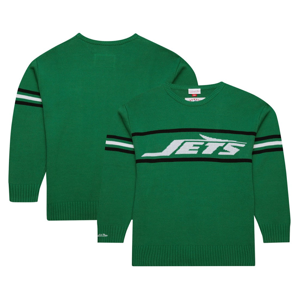 New York Jets Mitchell & Ness Throwback 1984 Pullover Sweater