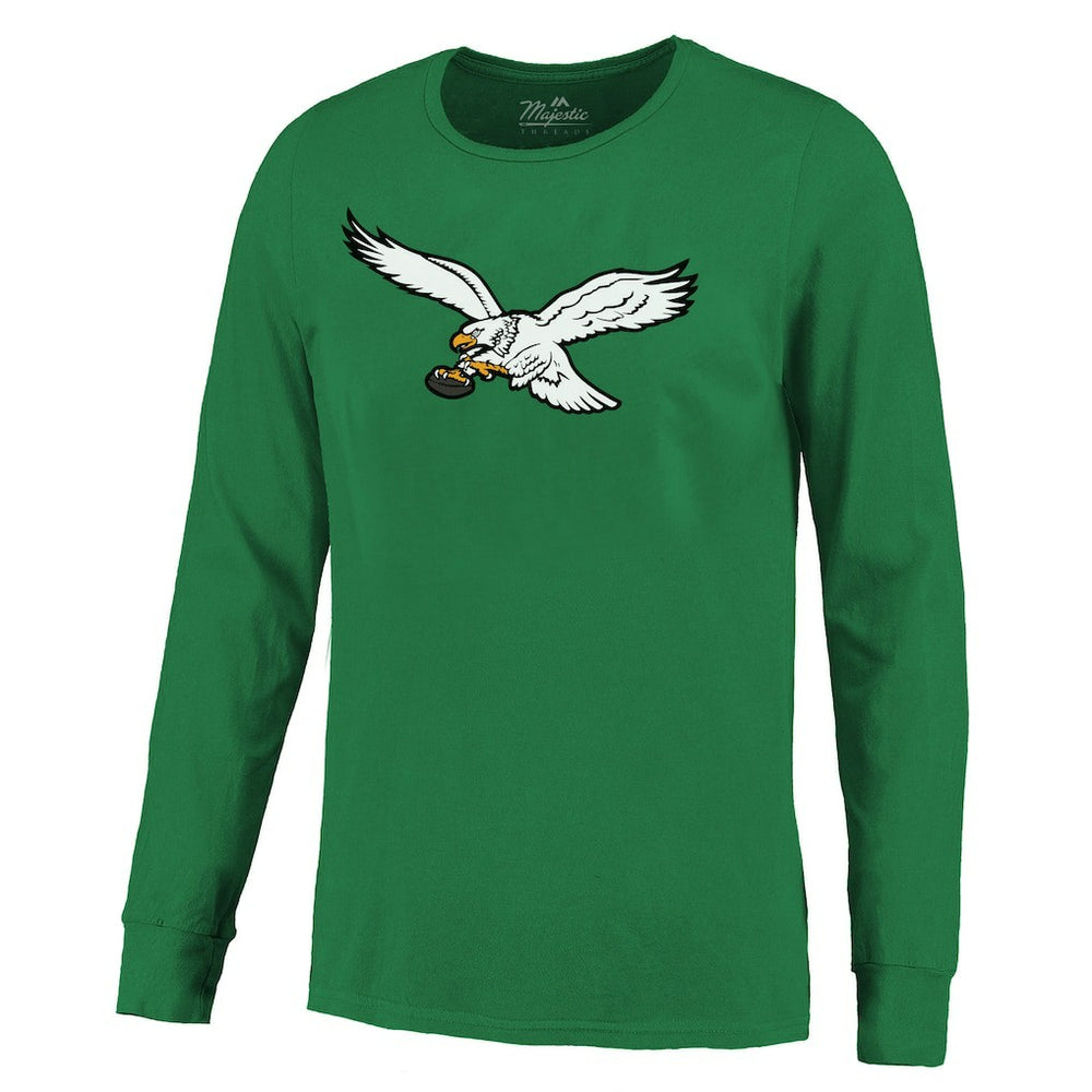 Philadelphia Eagles  Saquon Barkley  Majestic Threads Name & Number Long Sleeve T-Shirt
