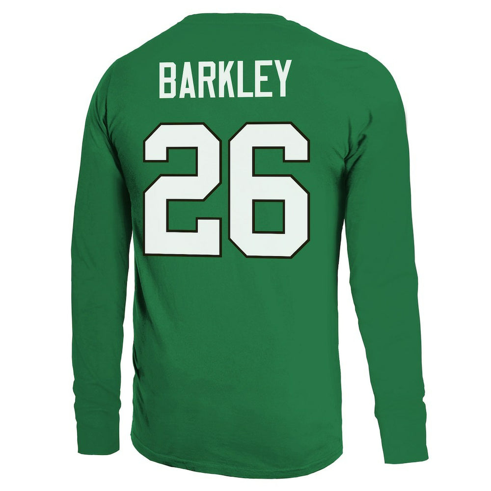 Philadelphia Eagles  Saquon Barkley  Majestic Threads Name & Number Long Sleeve T-Shirt