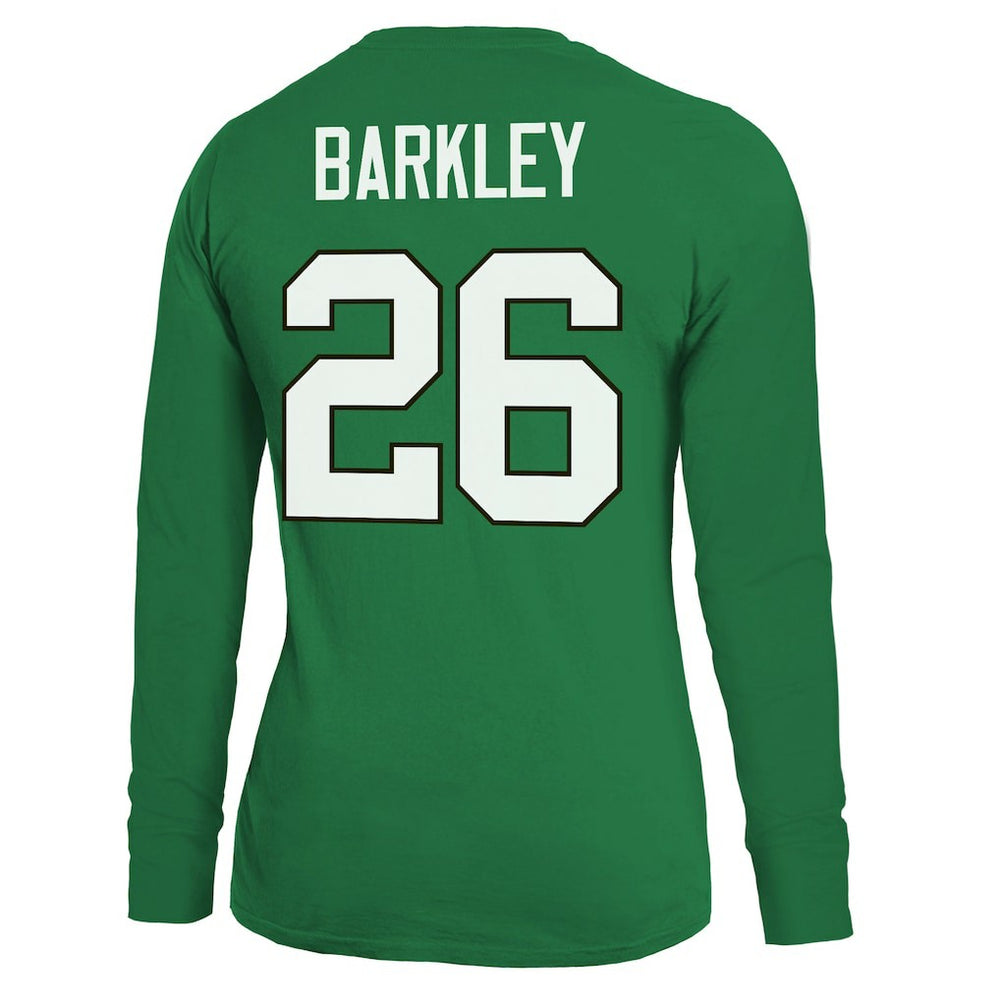 Philadelphia Eagles  Saquon Barkley  Majestic Threads Women's Name & Number Long Sleeve T-Shirt