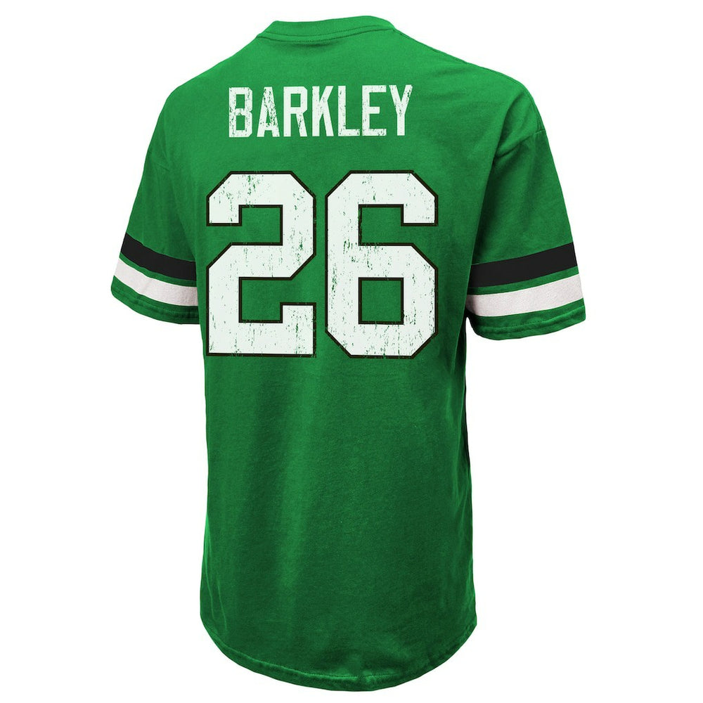 Philadelphia Eagles  Saquon Barkley  Majestic Threads Name & Number Oversized T-Shirt