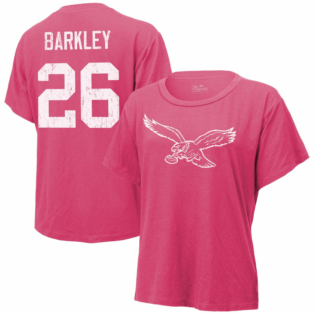 Philadelphia Eagles  Saquon Barkley  Majestic Threads Women's Name & Number T-Shirt