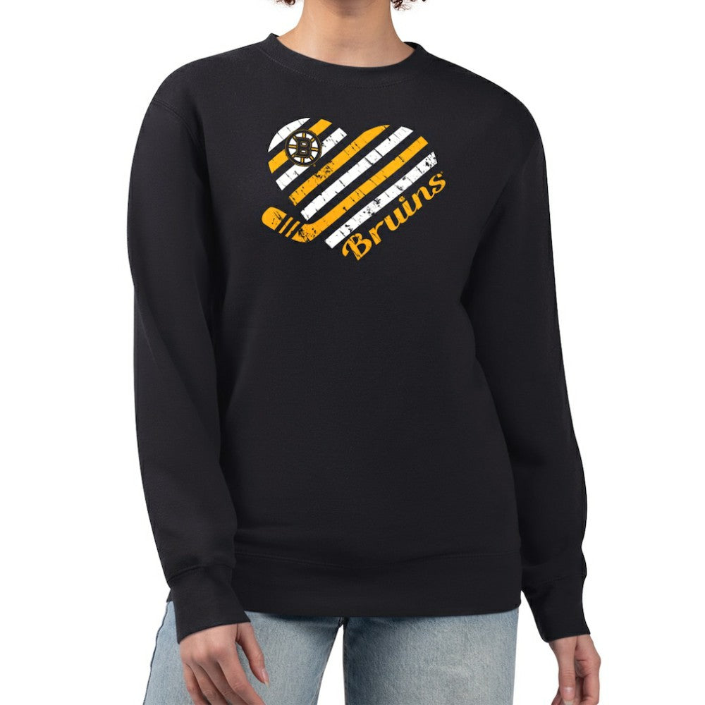 Boston Bruins G-III 4Her by Carl Banks Women's Heart Graphic Pullover Sweatshirt Online