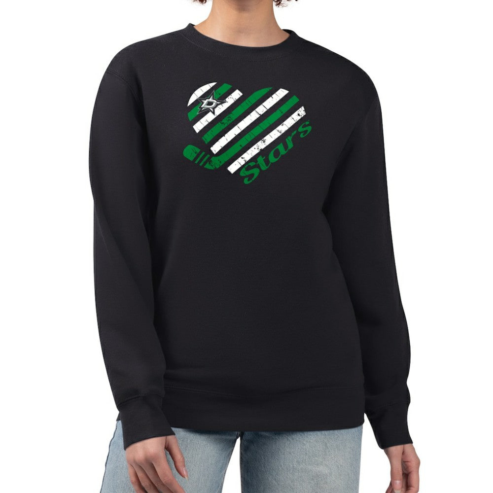 Dallas Stars G-III 4Her by Carl Banks Women's Heart Graphic Pullover Sweatshirt Sale