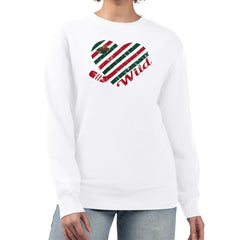 Minnesota Wild G-III 4Her by Carl Banks Women's Heart Graphic Pullover Sweatshirt On Sale