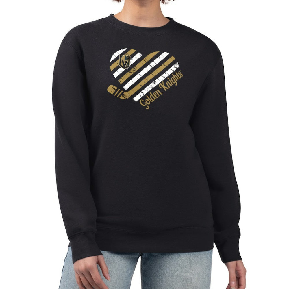 Vegas Golden Knights G-III 4Her by Carl Banks Women's Heart Graphic Pullover Sweatshirt Online