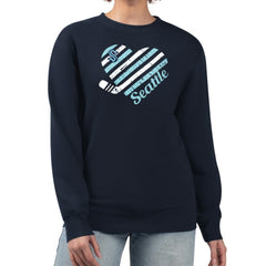 Seattle Kraken G-III 4Her by Carl Banks Women's Heart Graphic Pullover Sweatshirt Discount