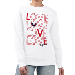 Washington Capitals G-III 4Her by Carl Banks Women's Lots Of Love Team Logo Graphic Pullover Sweatshirt Outlet