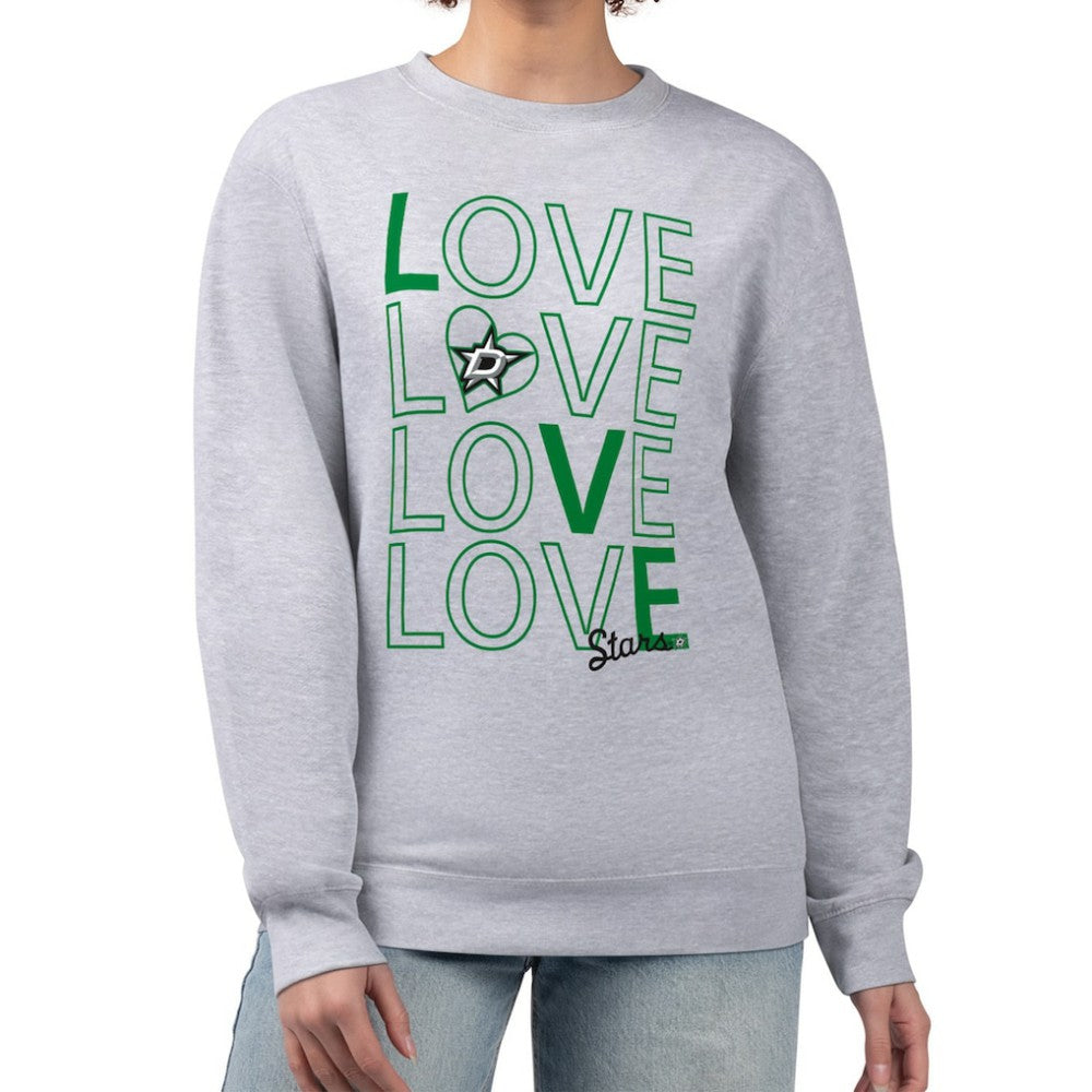 Dallas Stars G-III 4Her by Carl Banks Women's Lots Of Love Team Logo Graphic Pullover Sweatshirt Discount