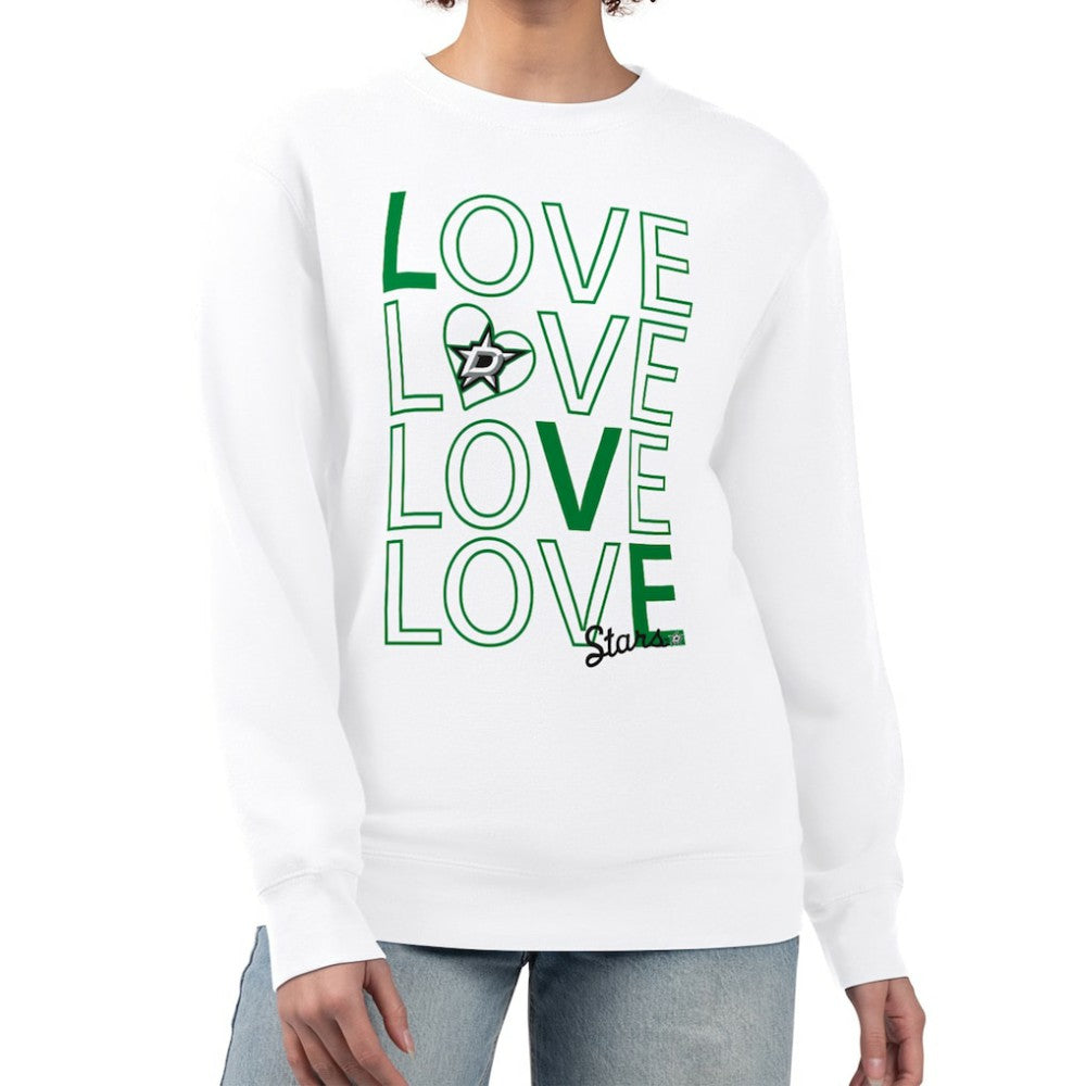 Dallas Stars G-III 4Her by Carl Banks Women's Lots Of Love Team Logo Graphic Pullover Sweatshirt Outlet