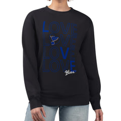 St. Louis Blues G-III 4Her by Carl Banks Women's Lots Of Love Team Logo Graphic Pullover Sweatshirt Online