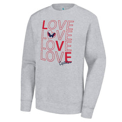 Washington Capitals G-III 4Her by Carl Banks Women's Lots Of Love Team Logo Graphic Pullover Sweatshirt Outlet
