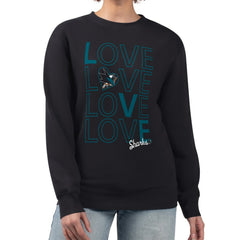 San Jose Sharks G-III 4Her by Carl Banks Women's Lots Of Love Team Logo Graphic Pullover Sweatshirt Online