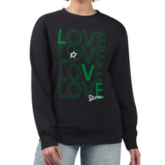 Dallas Stars G-III 4Her by Carl Banks Women's Lots Of Love Team Logo Graphic Pullover Sweatshirt On Sale