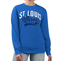 St. Louis Blues G-III 4Her by Carl Banks Women's Filigree Team Graphic Fleece Pullover Sweatshirt Online