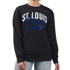 St. Louis Blues G-III 4Her by Carl Banks Women's Filigree Team Graphic Fleece Pullover Sweatshirt Outlet