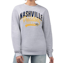 Nashville Predators G-III 4Her by Carl Banks Women's Filigree Team Graphic Fleece Pullover Sweatshirt Online