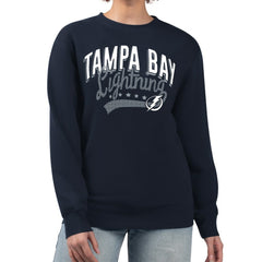 Tampa Bay Lightning G-III 4Her by Carl Banks Women's Filigree Team Graphic Fleece Pullover Sweatshirt Online