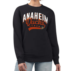 Anaheim Ducks G-III 4Her by Carl Banks Women's Filigree Team Graphic Fleece Pullover Sweatshirt For Sale