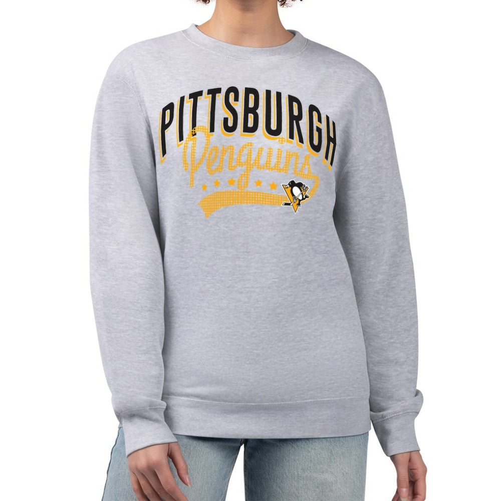 Pittsburgh Penguins G-III 4Her by Carl Banks Women's Filigree Team Graphic Fleece Pullover Sweatshirt Online