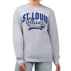 St. Louis Blues G-III 4Her by Carl Banks Women's Filigree Team Graphic Fleece Pullover Sweatshirt For Sale